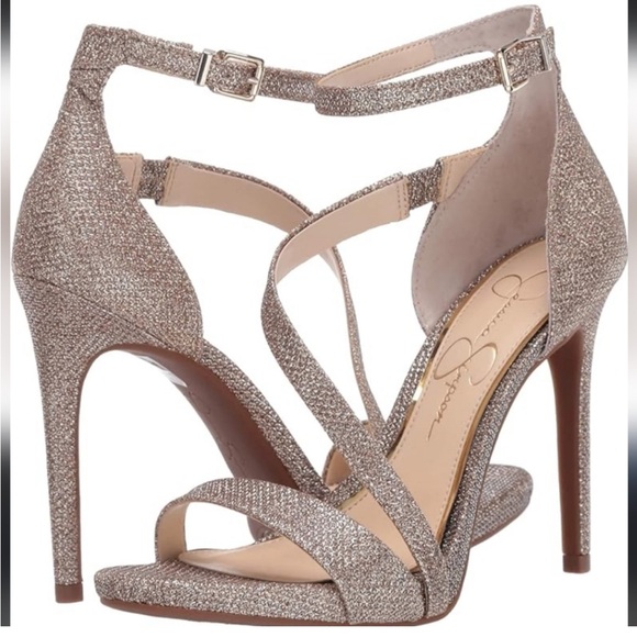 Jessica Simpson Rayli 2 Sparkling Stilettos Heels Size 8 - Picture 1 of 11